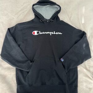 Champion Black and Gray Hoodie